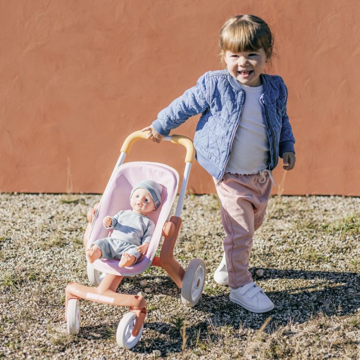 Коляска для ляльок Smoby Baby Nurse Теракотова пудра. Прогулянка, з поворотними колесами, 18 міс + (7600251224) зображення 3