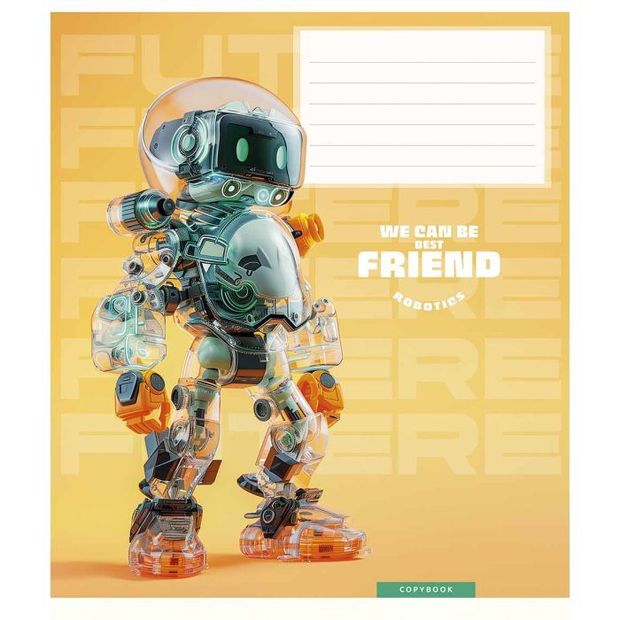 Тетрадь Школярик We can be best friend 12 листов косая линия (012-3461C) изображение 3