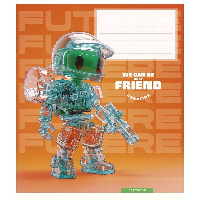 Тетрадь Школярик We can be best friend 12 листов косая линия (012-3461C) изображение 5