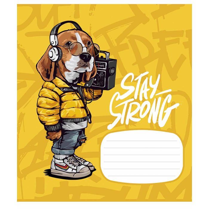 Зошит Школярик Stey Strong 18 аркушів клітинка (018-3308K) зображення 3