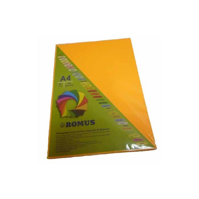 Бумага Romus A4 80 г/м2 100c, orange neon (R50690)