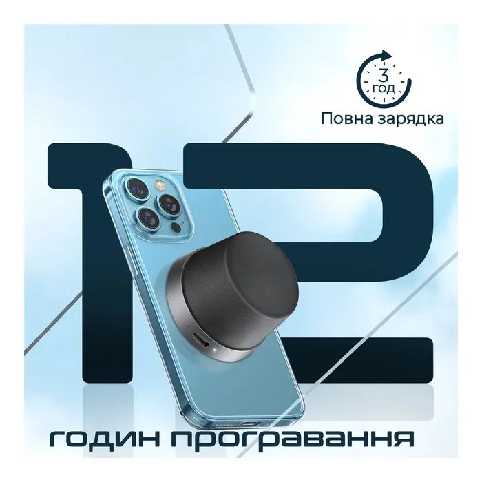 Акустична система Promate Punch 3 Вт Black (punch.black) зображення 6
