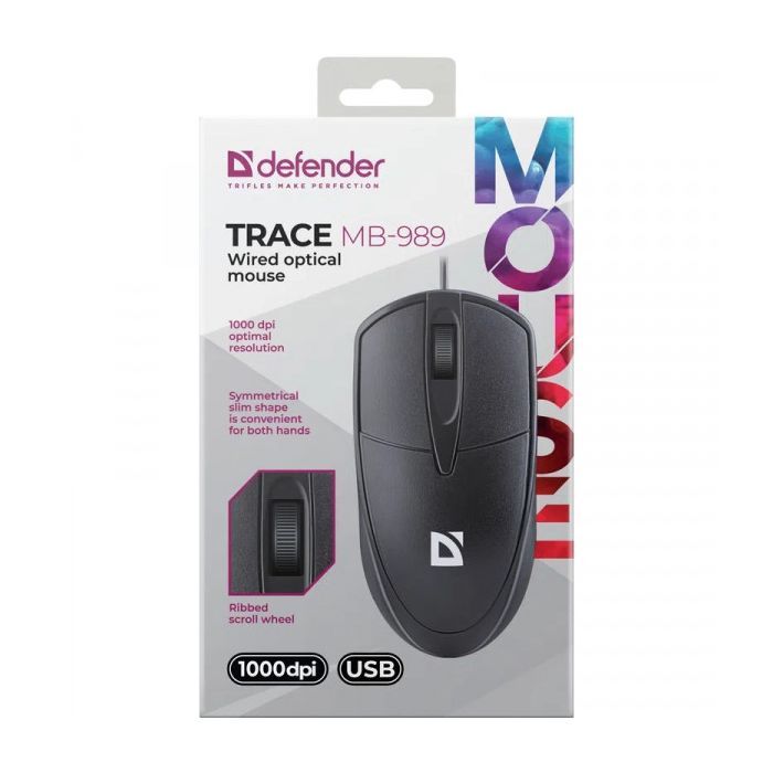 Мышка Defender Trace MB989 USB Black (52989) изображение 3