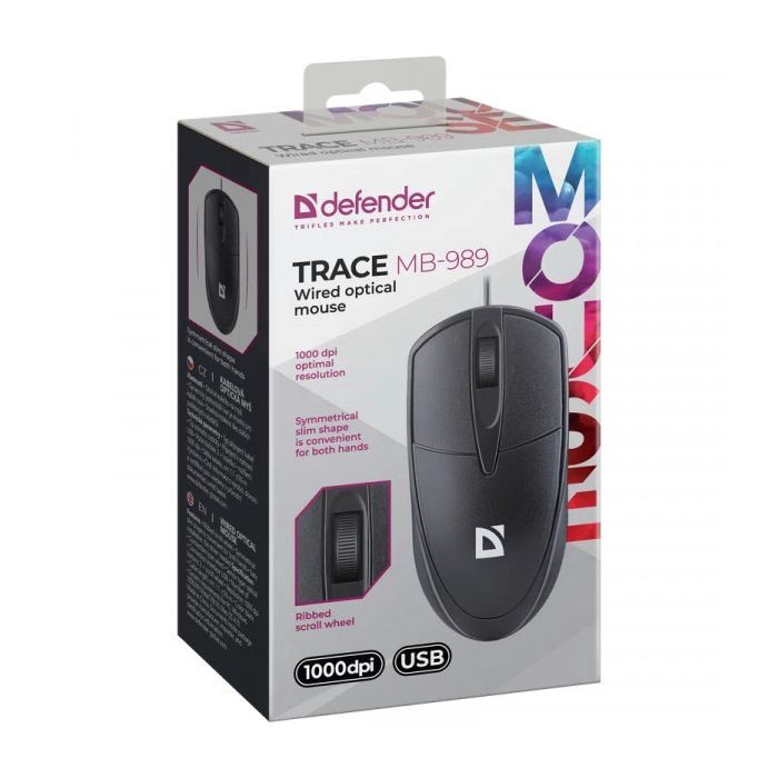 Мышка Defender Trace MB989 USB Black (52989) изображение 4