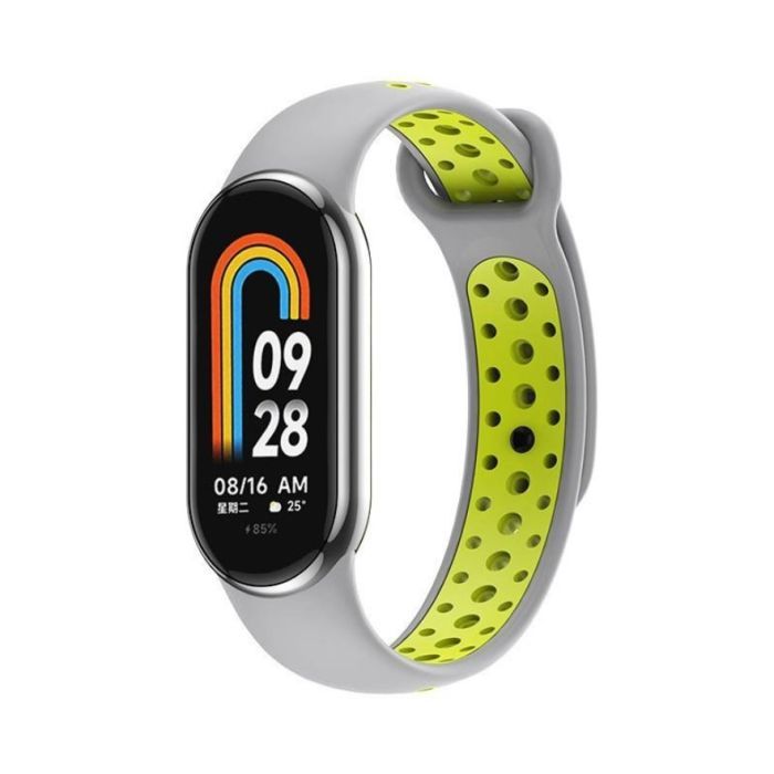 Ремінець до фітнес браслета BeCover Vents Style для Xiaomi Mi Smart Band 10 Black-Green (713629) зображення 2