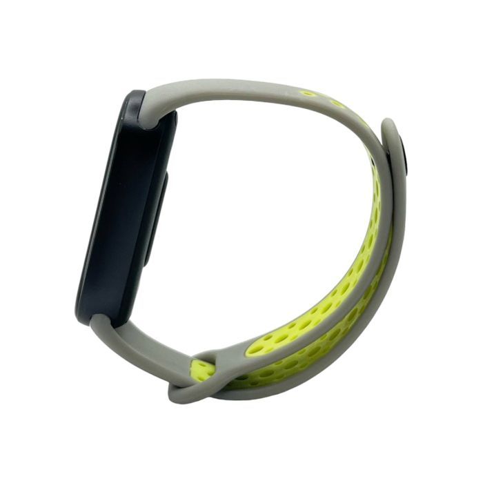 Ремінець до фітнес браслета BeCover Vents Style для Xiaomi Mi Smart Band 10 Black-Green (713629) зображення 3