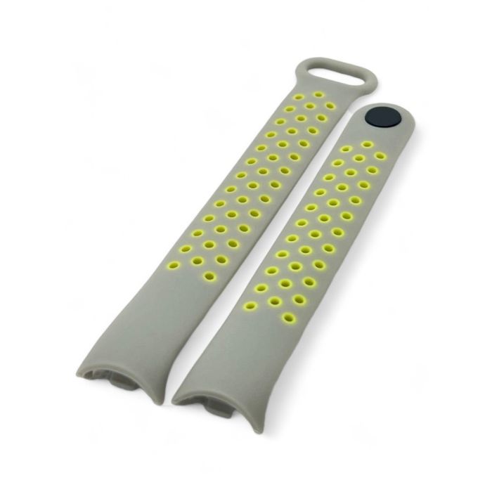 Ремінець до фітнес браслета BeCover Vents Style для Xiaomi Mi Smart Band 10 Black-Green (713629) зображення 4