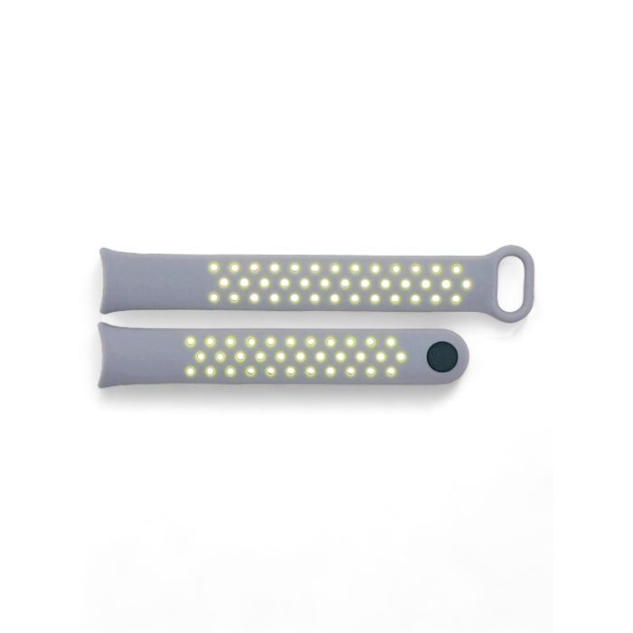 Ремінець до фітнес браслета BeCover Vents Style для Xiaomi Mi Smart Band 10 Black-Green (713629) зображення 5