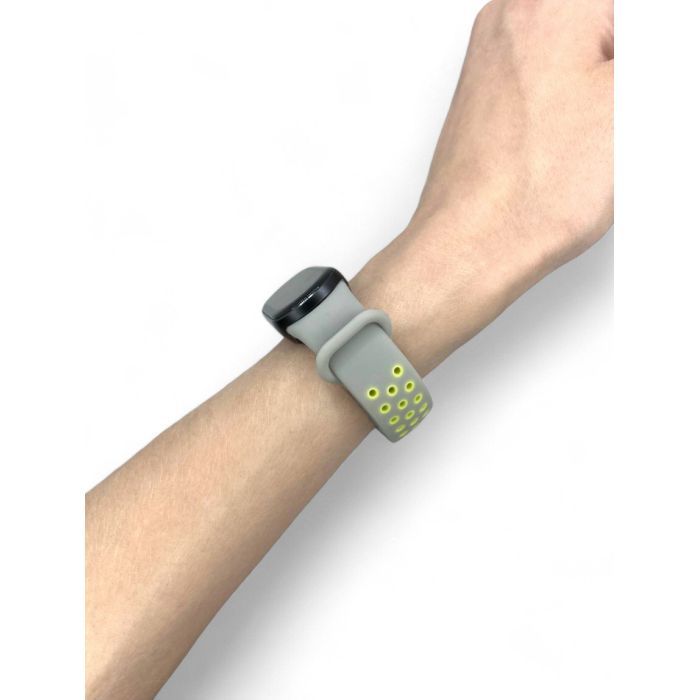 Ремінець до фітнес браслета BeCover Vents Style для Xiaomi Mi Smart Band 10 Black-Green (713629) зображення 6