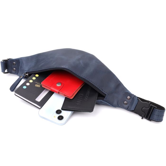 Сумка Shvigel Из натуральной кожи Синяя (23132) изображение 8