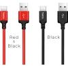 Дата кабель USB 2.0 AM to USB-C 1.0m 3A nylon black HOCO (6957531062868) зображення 4