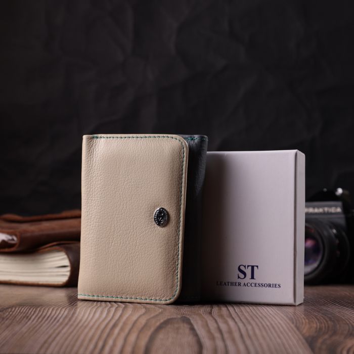 Гаманець ST Leather З натуральної шкіри Різнокольоровий (22495) зображення 10