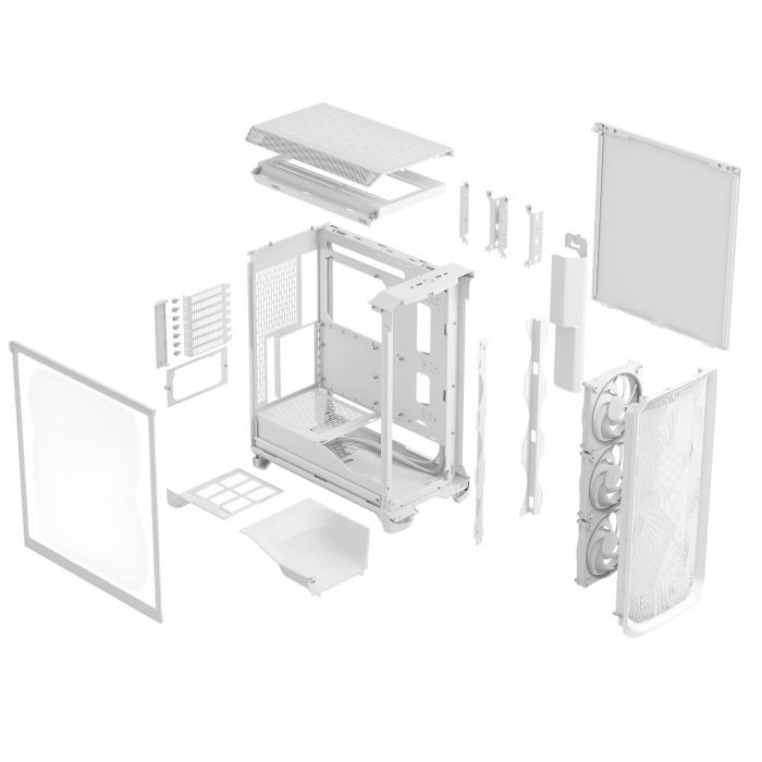 Корпус для ПК Fractal Design Meshify 3 White RGB TG CT (FD-C-MES3A-07) изображение 11