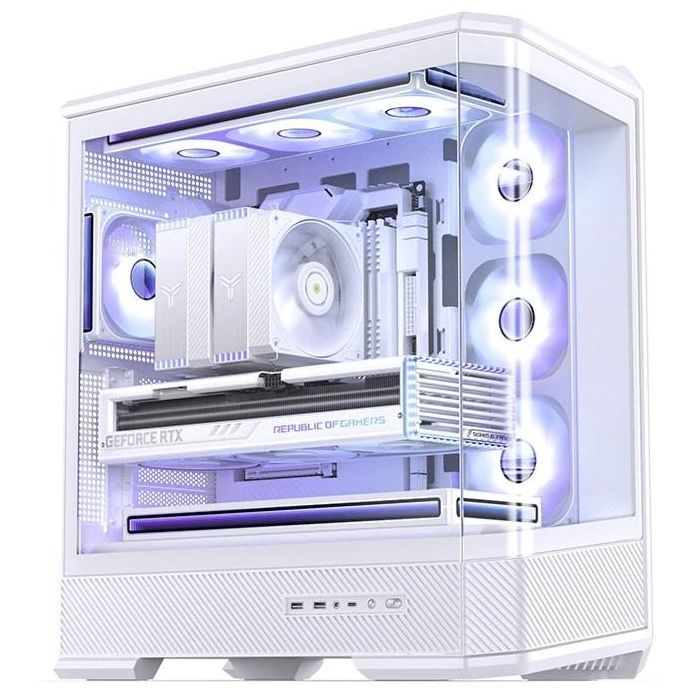 Корпус JONSBO D400 White изображение 2 Корпус JONSBO D400 White изображение 2