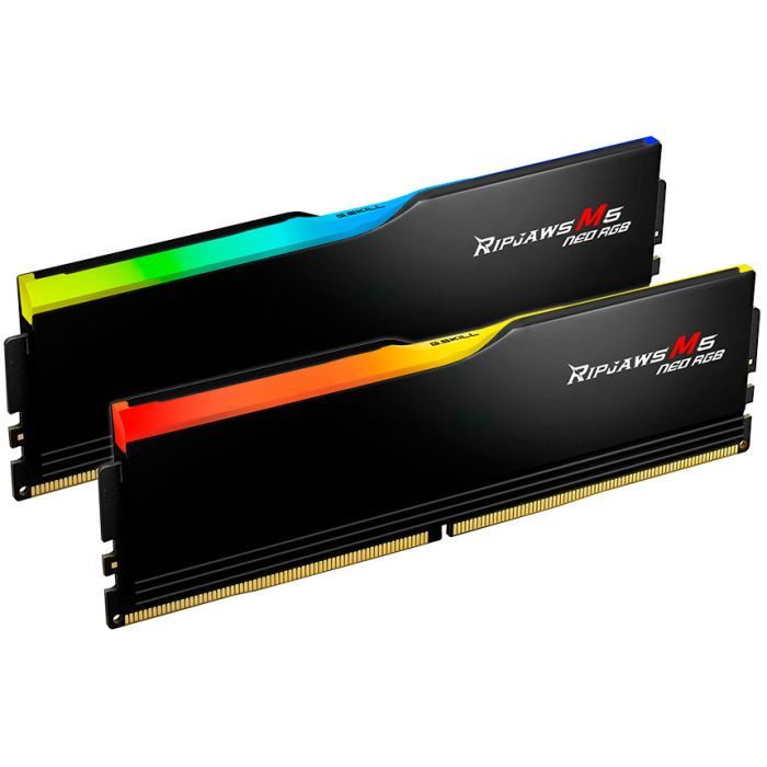 Модуль пам'яті для комп'ютера DDR5 32GB (2x16GB) 6000 MHz Ripjaws M5 Neo RGB Matte Black G.Skill (F5-6000J3038F16GX2-RM5NRK) зображення 2