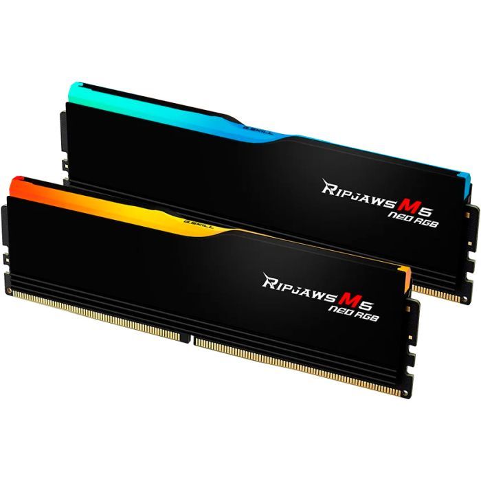 Модуль пам'яті для комп'ютера DDR5 32GB (2x16GB) 6000 MHz Ripjaws M5 Neo RGB Matte Black G.Skill (F5-6000J3038F16GX2-RM5NRK) зображення 3