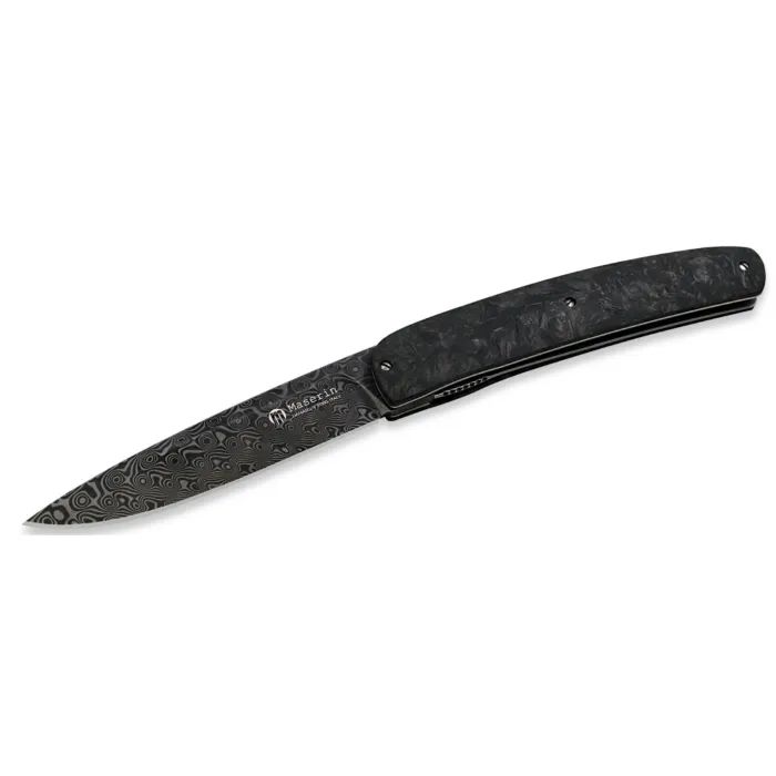 Ніж Maserin Gourmet, дамаск, fat carbon, чорний (380/DN)