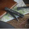 Ніж Ocaso Solstice, Engraved titanium Topo Pattern, Black (10ETB) зображення 2