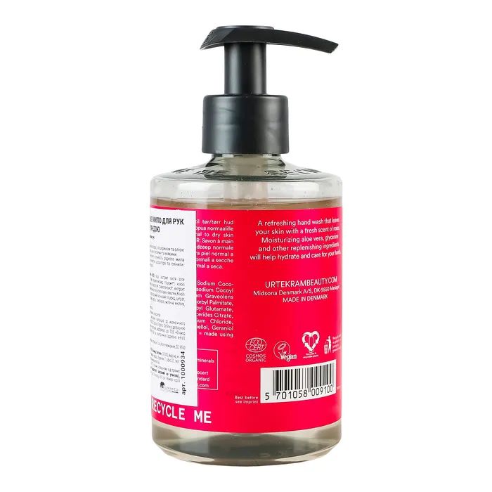 Рідке мило Urtekram Rose Refreshing Hand Soap 300 мл (5701058009100) зображення 4