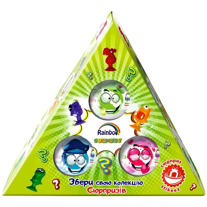 Бомбочка для ванни AquaShine Rainbow Набір з сюрпризом 3 x 100 г (4820240940715)