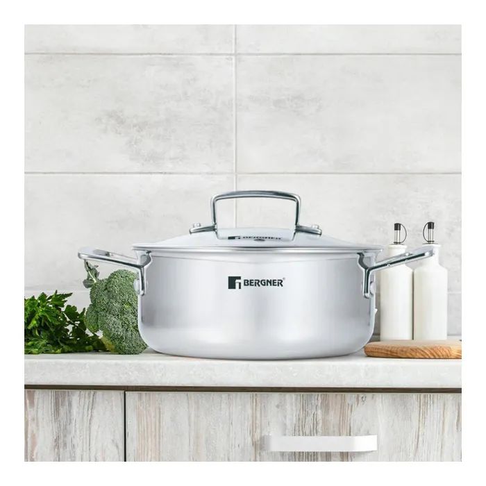 Каструля Bergner Steelblue, з кришкою 20 см (BG-33221-BL) зображення 4