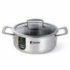 Каструля Bergner Steelblue, з кришкою 20 см (BG-33221-BL)