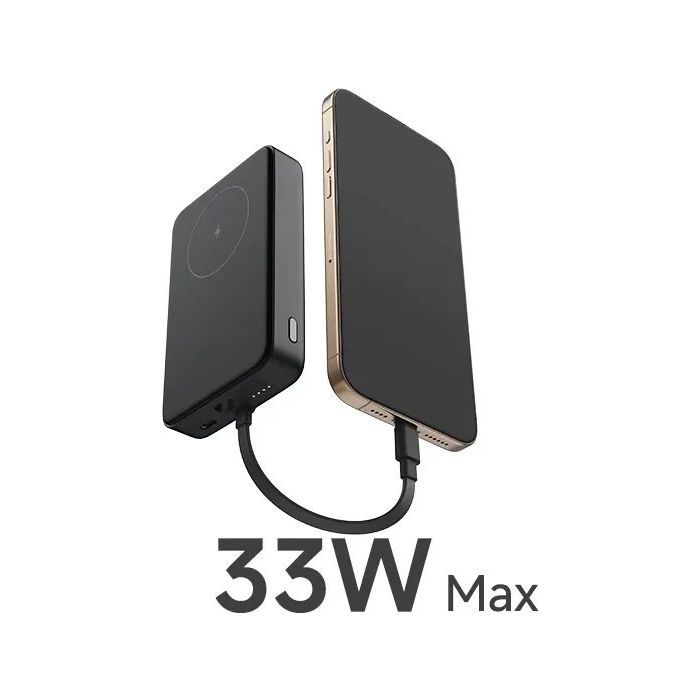 Батарея універсальна Xiaomi 10000mAh 33W Magnetic Integrated Cable grey (BHR9823GL) зображення 6