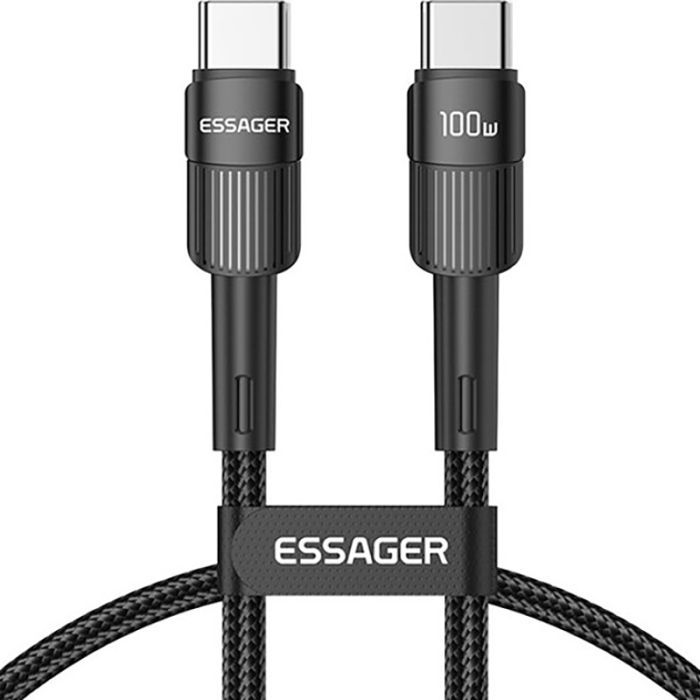 Дата кабель USB-C to USB-C 2.0m 100W black Essager (EXCTT1-XCA01)
