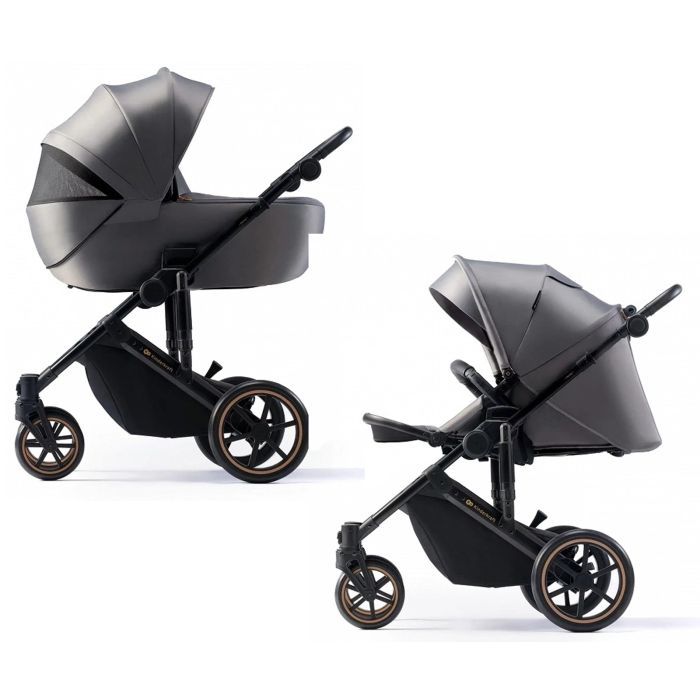 Коляска Kinderkraft 2 в 1 Prime 2 Venezian Black (KSPRIM02BLK2000 (5902533922895)