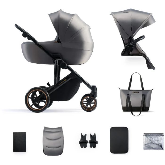 Коляска Kinderkraft 2 в 1 Prime 2 Venezian Black (KSPRIM02BLK2000 (5902533922895) зображення 4