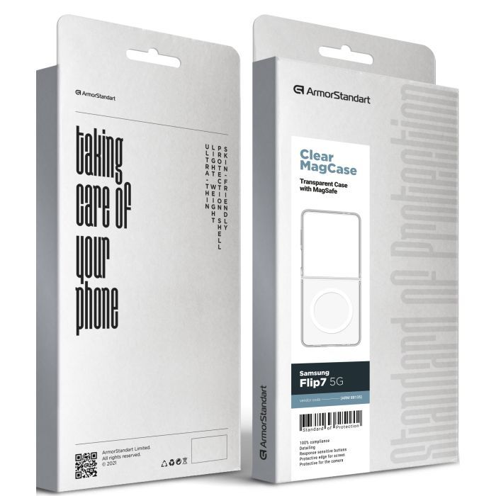 Чехол для мобильного телефона Armorstandart Clear MagCase Samsung Flip7 5G Transparent (ARM88135) изображение 5