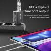 Зарядное устройство Essager 1xUSB + 1xUSB-C PD30W black (ECTPQS-ZTB01) изображение 4