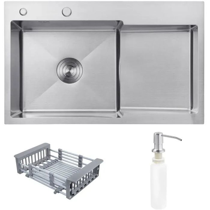 Мойка кухонная Kroner Geburstet-7848LHM (CV030021)