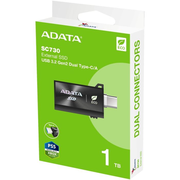 Накопитель SSD USB 3.2 512GB SC730 ADATA (SC730-512G-CACTI) изображение 6