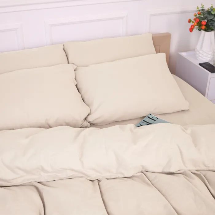 Постельное белье MirSon 007 Milk Фланель 160х220 Полуторный Евро (2200009650659) изображение 9