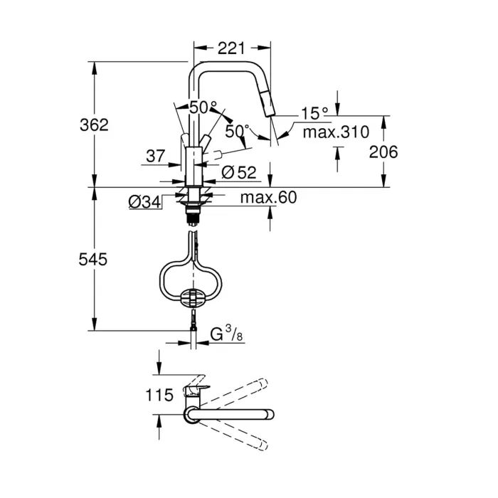 Смеситель Grohe QuickFix 306312430 изображение 5
