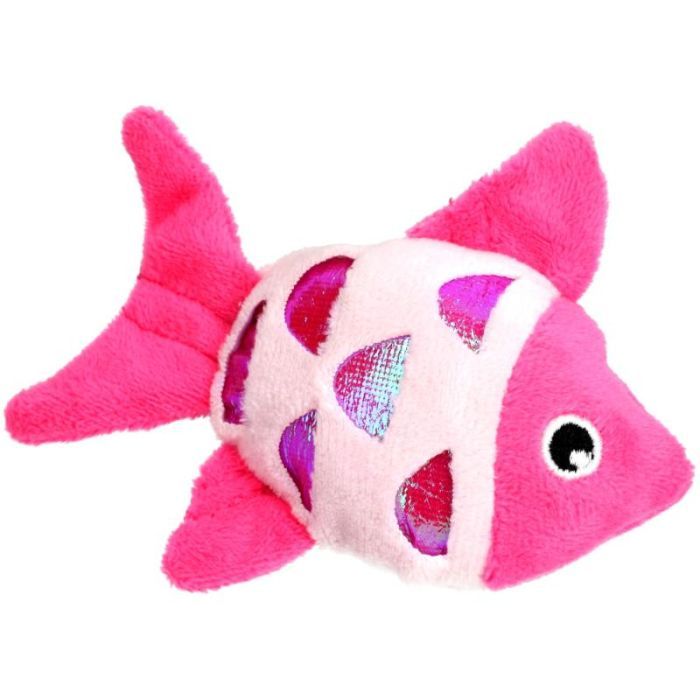 Іграшка для котів Hippie Pet Рибка рожева 11.5 см (HIPCT21035RO)