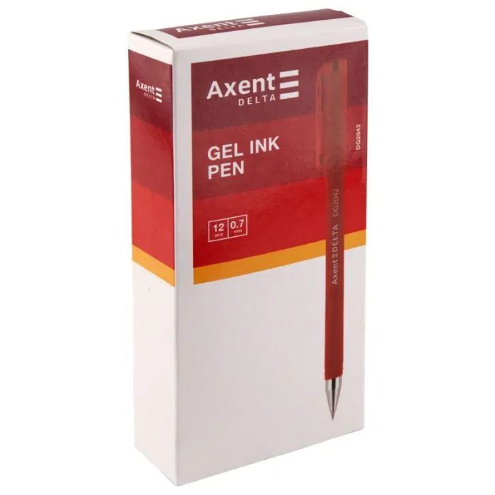 Ручка гелева Axent Delta by Axent Червона 0.7 мм (DG2042-06) зображення 2