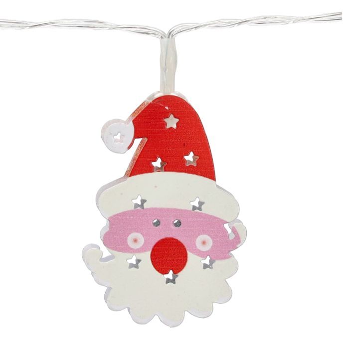 Гірлянда Chomik Новорічні атрибути 10 LED теплий білий, IP20, 2хАА (5900779854024) зображення 8