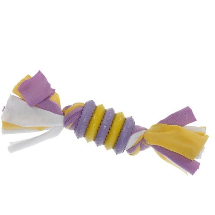 Игрушка для собак MISOKO&CO Кольцо с веревками фиолетовым с желтым 20 см (BEITR00181-VG)
