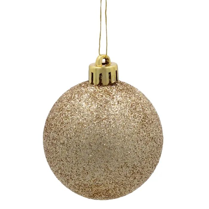 Елочная игрушка Chomik пластикові кульки 20 шт, 5 см, золотисті (5900779893801_2) изображение 5