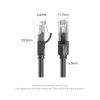 Патч-корд 1м, UTP cat 6 RJ-45 black Vention (IBEBF) зображення 10