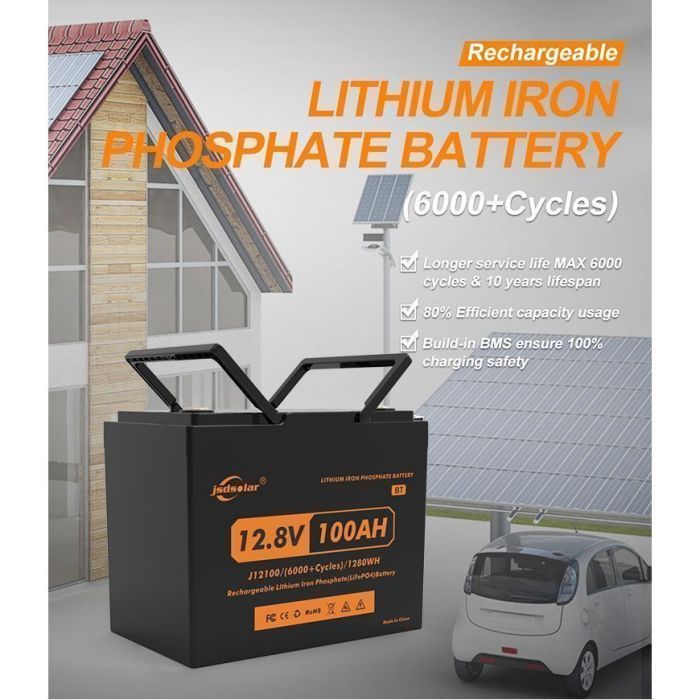 Батарея LiFePo4 JSDS 12.8V 100Ah LED (JSDS12100LED) зображення 7