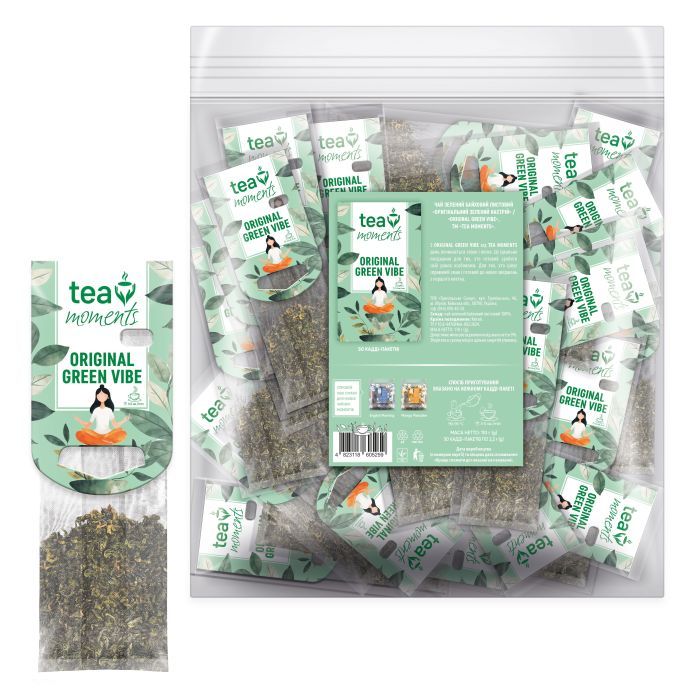 Чай Tea Moments Original Green Vibe 50х2.2 г (tm.05259)