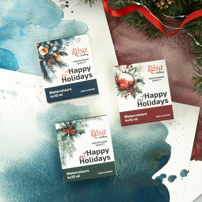 Акварельні фарби Rosa Gallery Special Edition 3, 4 кольори по 10 мл (4823098546726) зображення 2