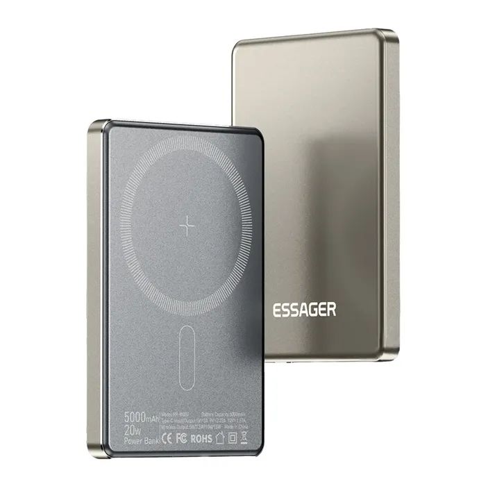 Батарея универсальная Essager 5000mAh Cross-border magnetic 20W PD QC/3.0 (EDY5K-YJ0A-Z) изображение 3
