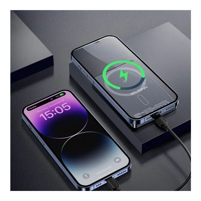 Батарея универсальная Essager 5000mAh Cross-border magnetic 20W PD QC/3.0 (EDY5K-YJ0A-Z) изображение 7