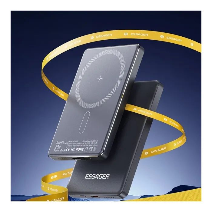 Батарея универсальная Essager 5000mAh Cross-border magnetic 20W PD QC/3.0 (EDY5K-YJ0A-Z) изображение 9