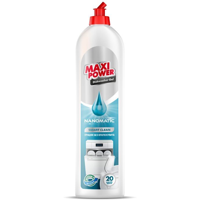 Гель для мытья посуды в посудомойке Maxi Power Nanomatic 500 мл (4820204703417)