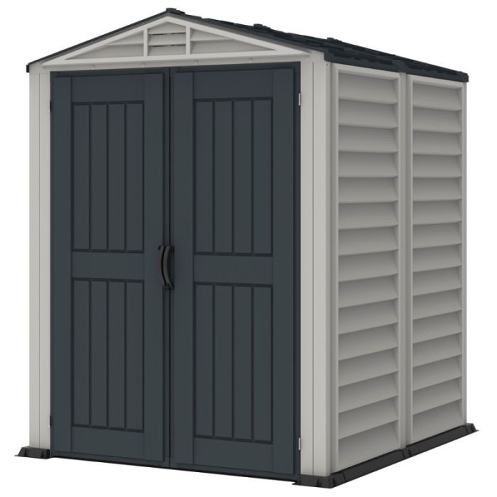 Садовий будиночок Duramax пластиковий YardMate 171х171х210 см темно-сірий (20009) зображення 3